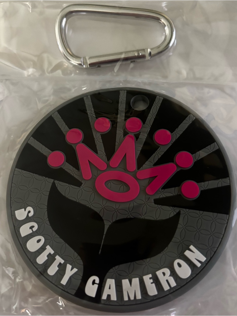 NWT SCOTTY CAMERON GALLERY Whale Tale Putting Disc Grey Pink Golf Encinitas Ca